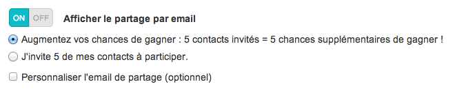 partage email